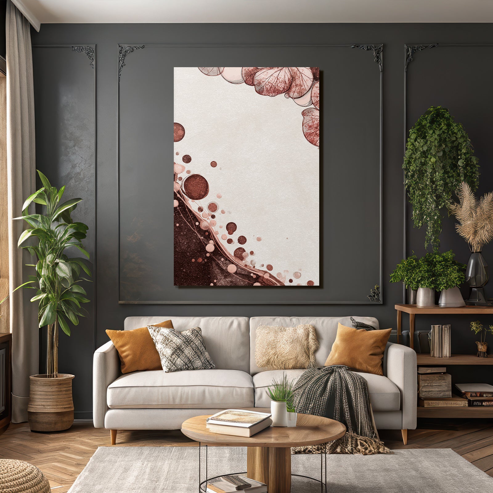 Abstraktes Design Warme Farben Hintergrund