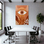 Auge Sonne Blatt Illustratio Orange Erde Tones