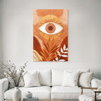 Auge Sonne Blatt Illustratio Orange Erde Tones