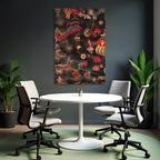 Dekorativer Stoff Mit Floralen Motiven