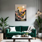 Landschaft Illustration Mit Reh