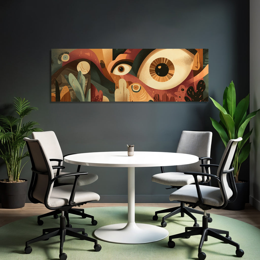 Abstrakte Kunst Mit Grossen Augen