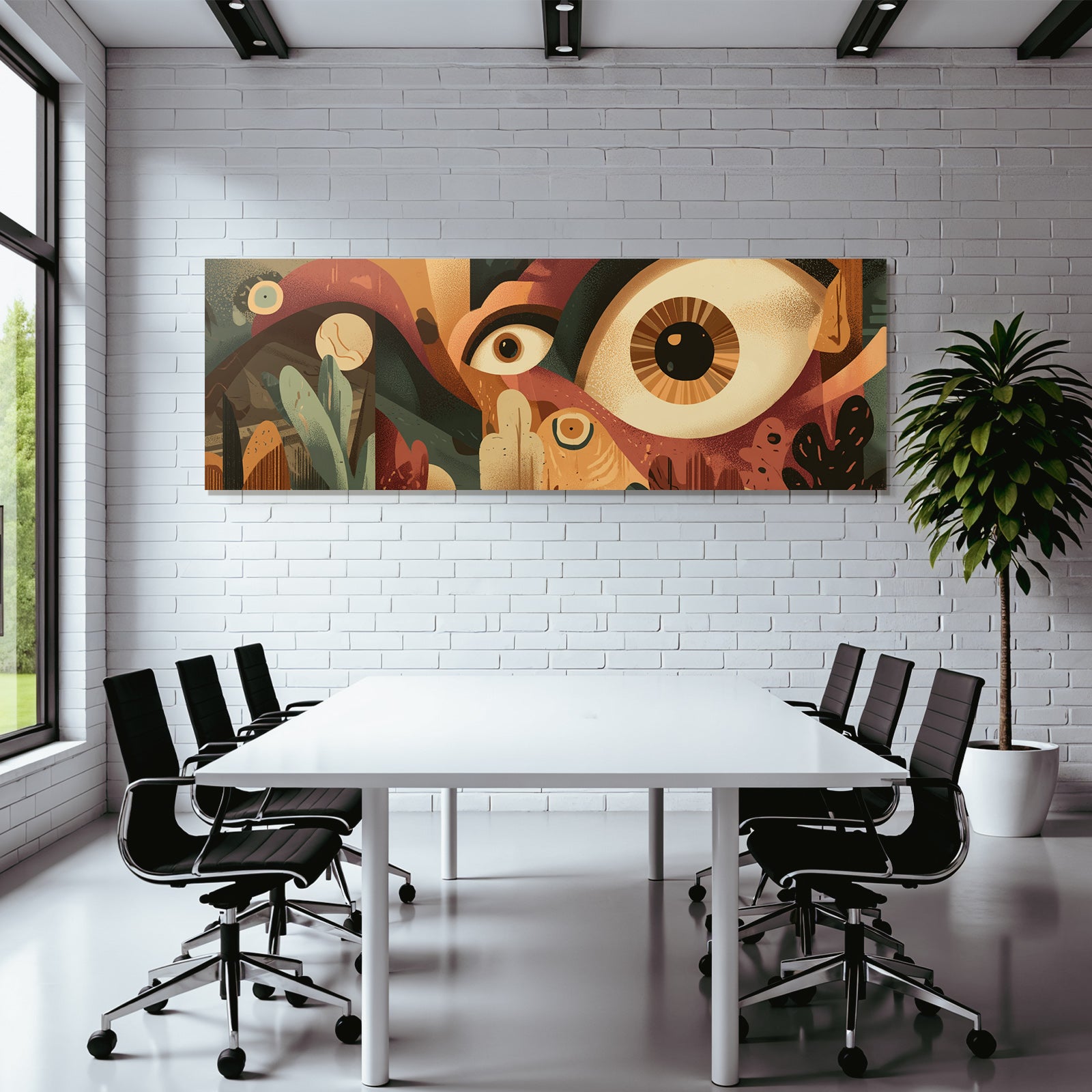 Abstrakte Kunst Mit Grossen Augen