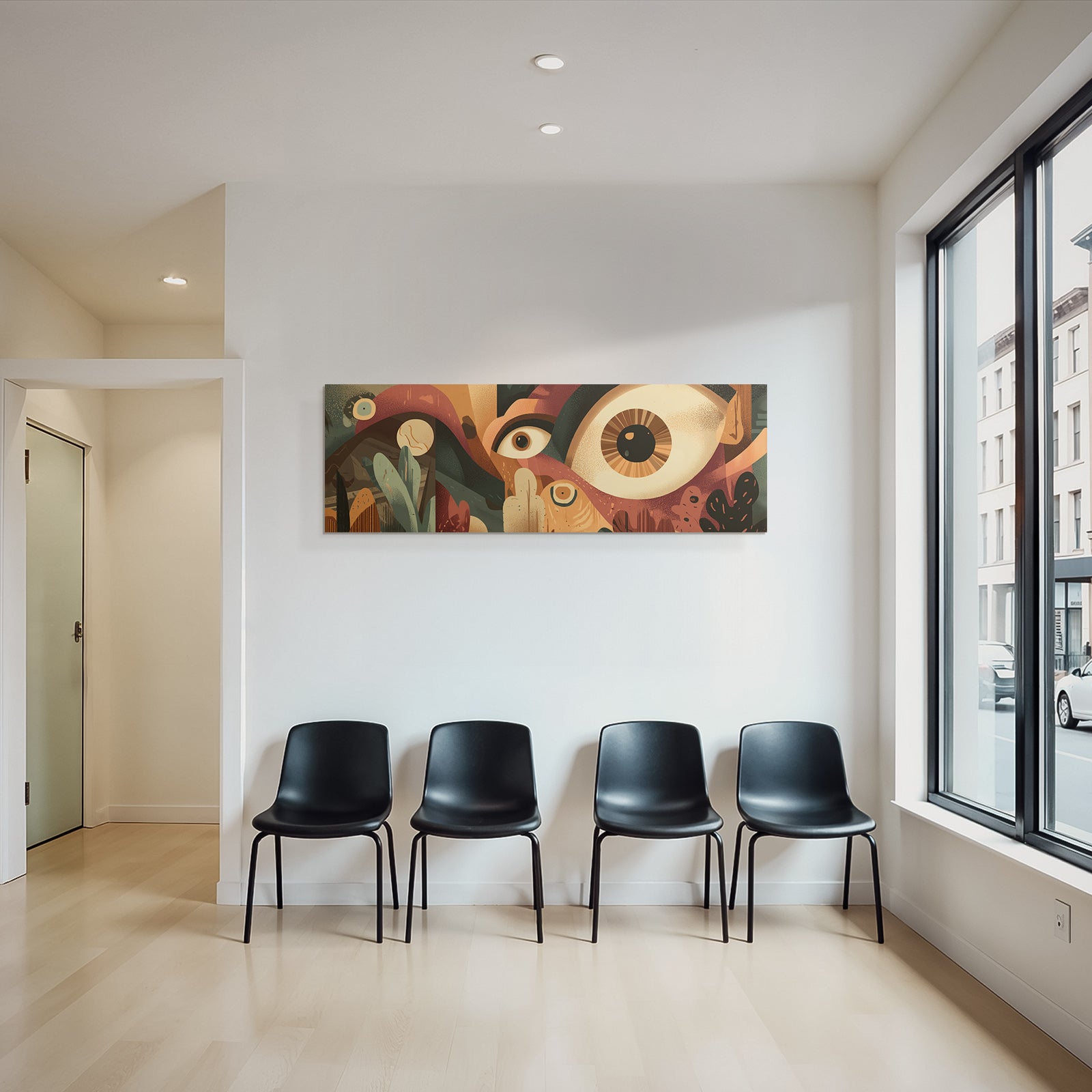 Abstrakte Kunst Mit Grossen Augen