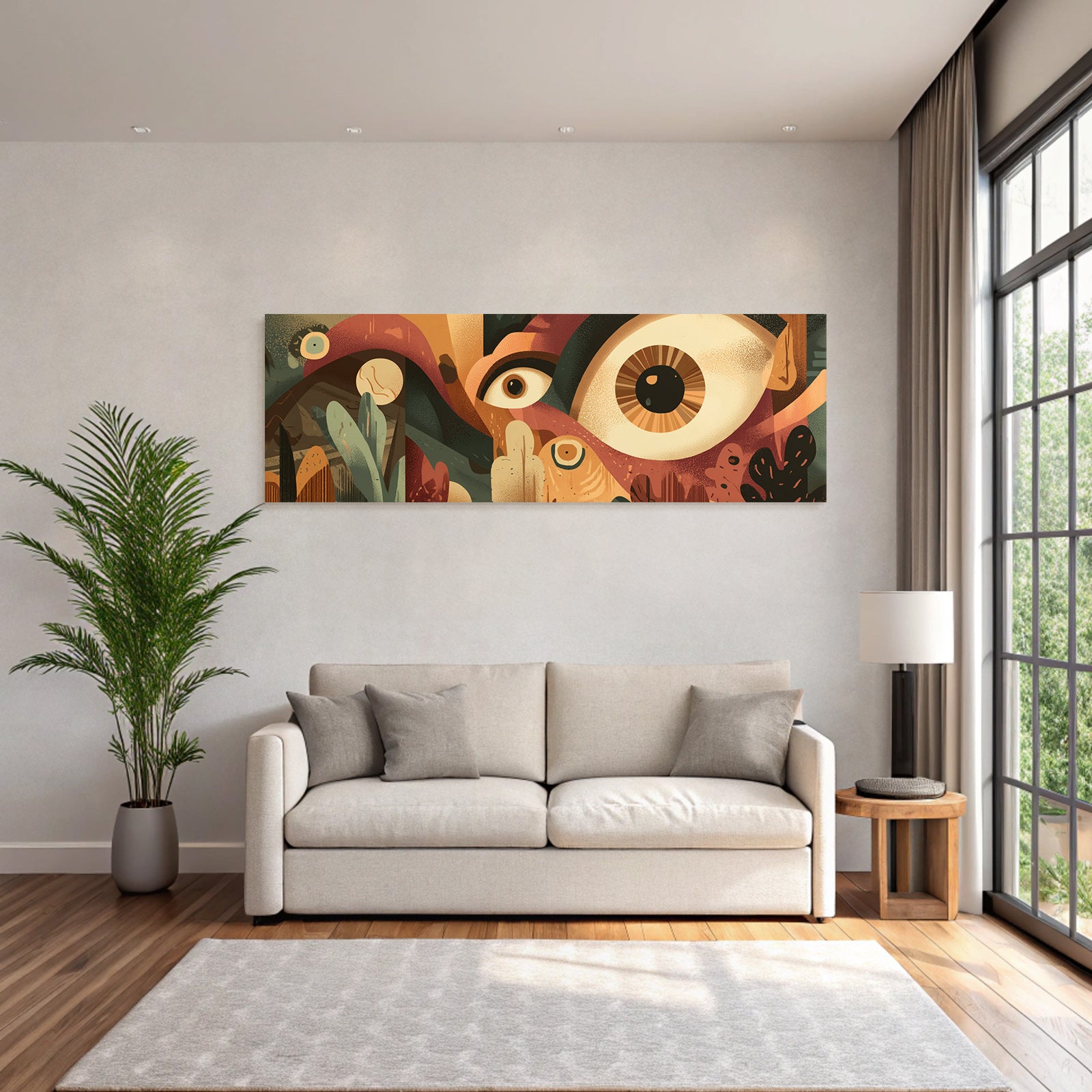 Abstrakte Kunst Mit Grossen Augen