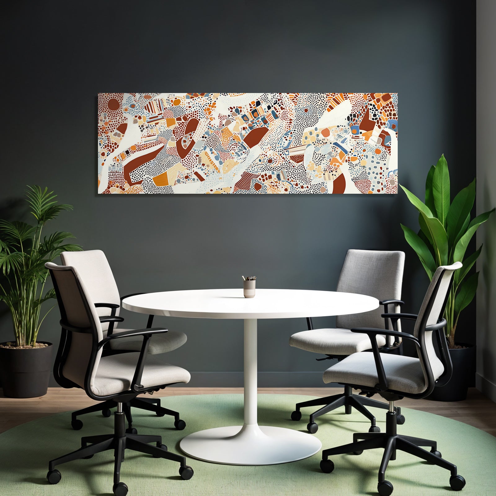 Abstraktes Kunstwerk Dotmuster