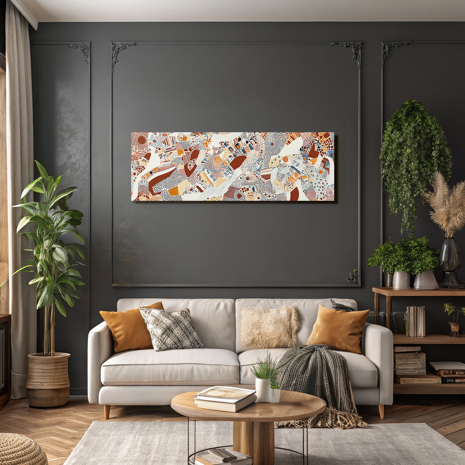 Abstraktes Kunstwerk Dotmuster