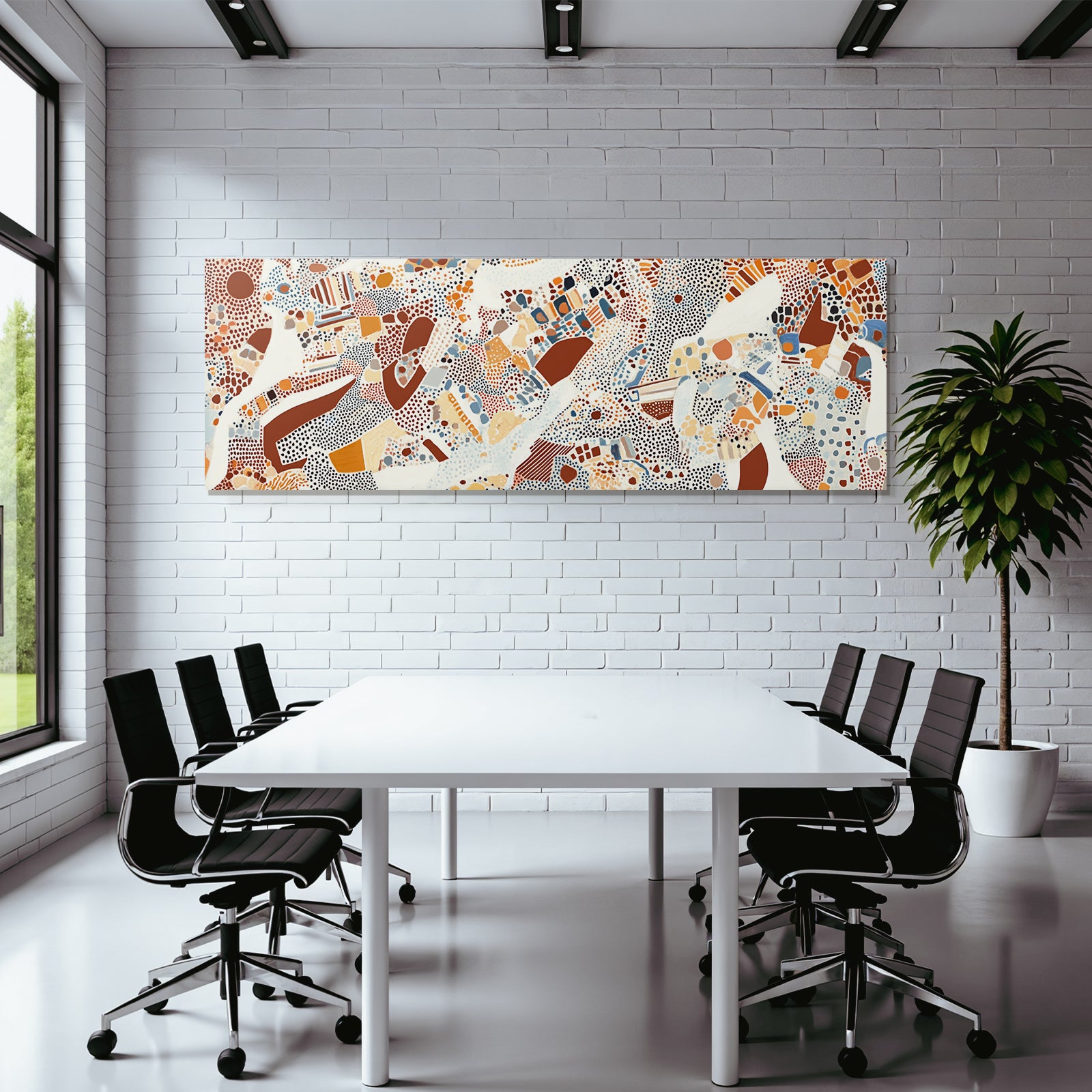 Abstraktes Kunstwerk Dotmuster