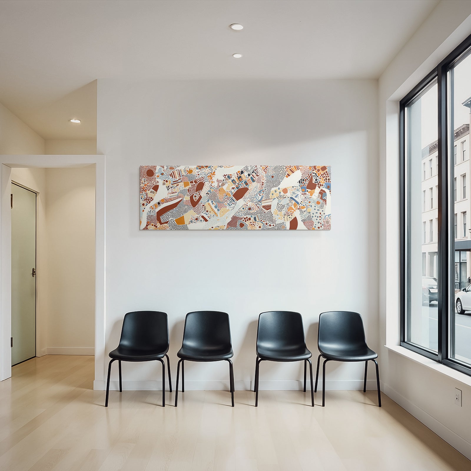 Abstraktes Kunstwerk Dotmuster