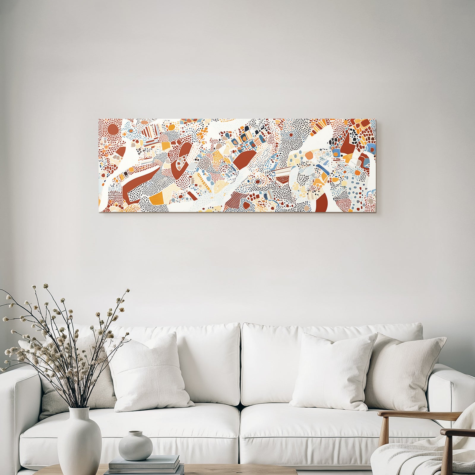 Abstraktes Kunstwerk Dotmuster