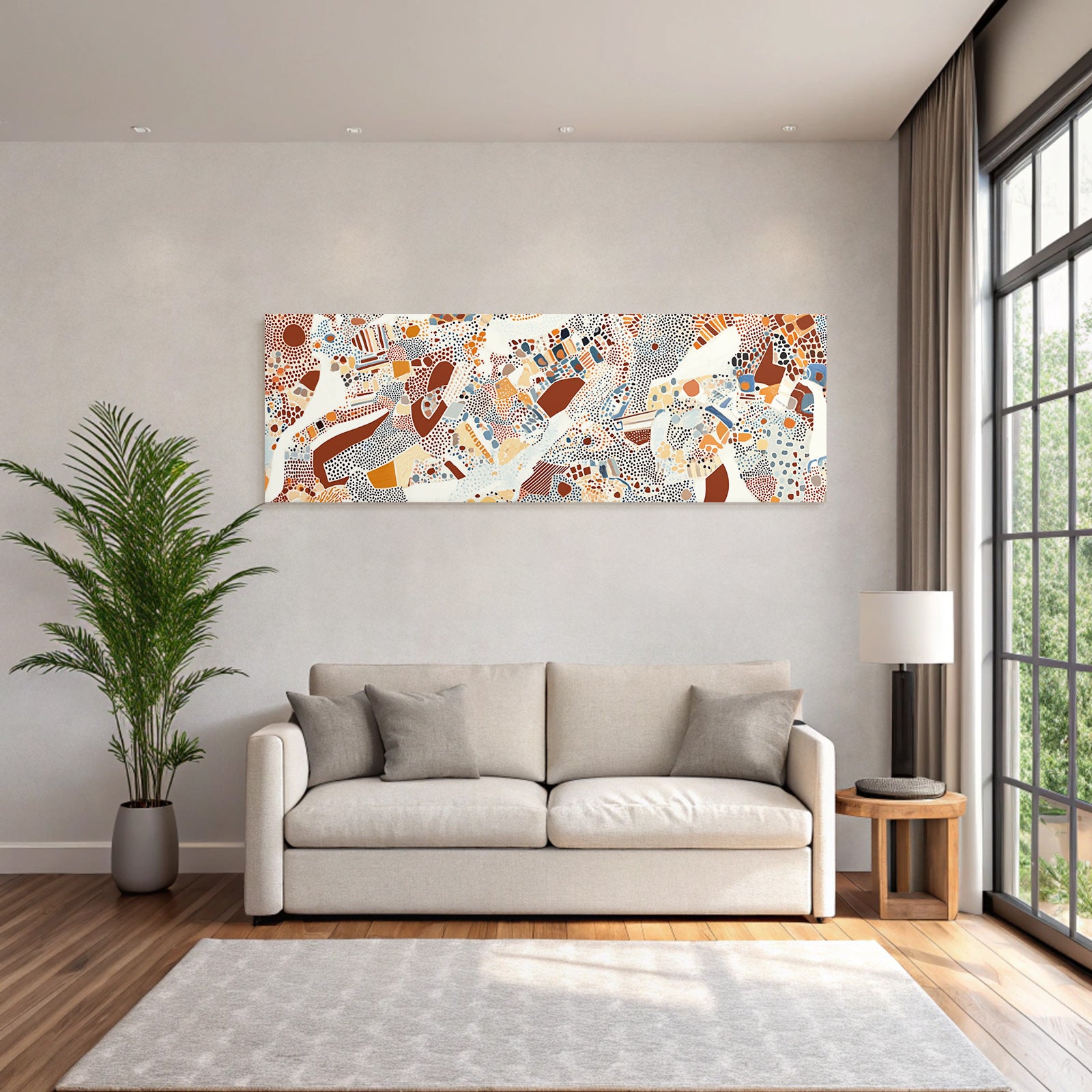 Abstraktes Kunstwerk Dotmuster