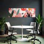 Bunte Laub Und Blumenmuster