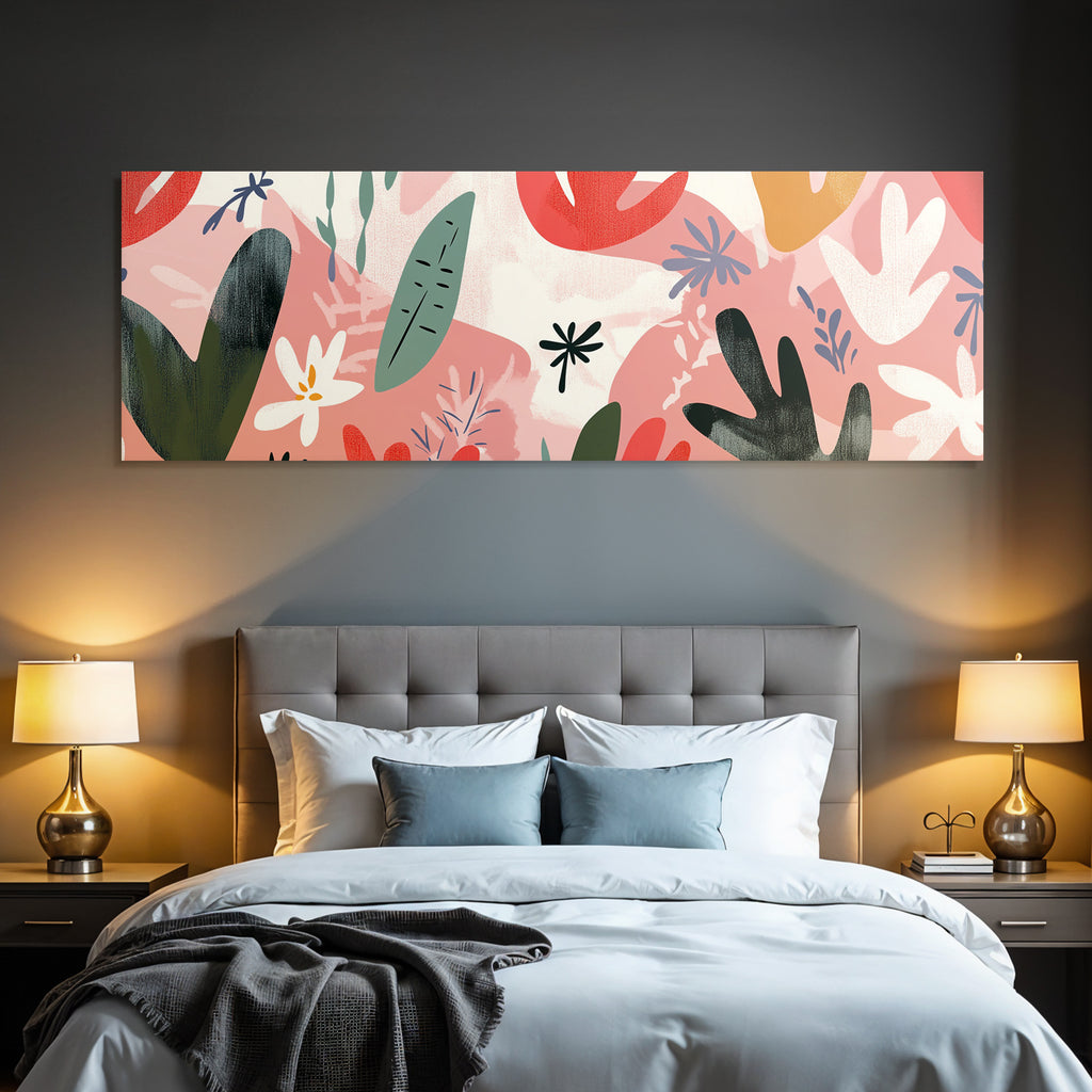Bunte Laub Und Blumenmuster