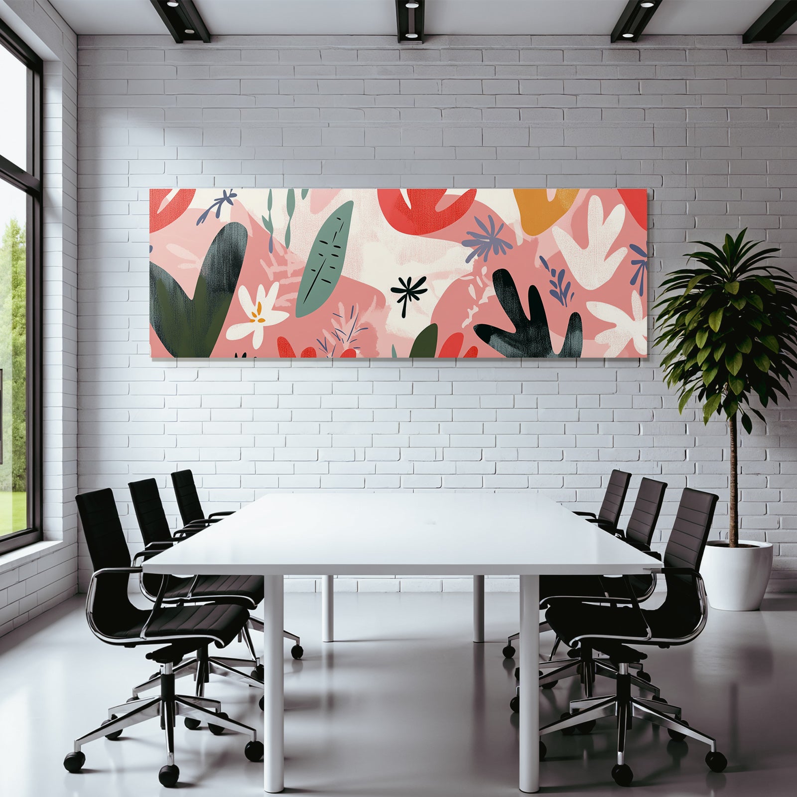 Bunte Laub Und Blumenmuster