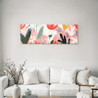 Bunte Laub Und Blumenmuster