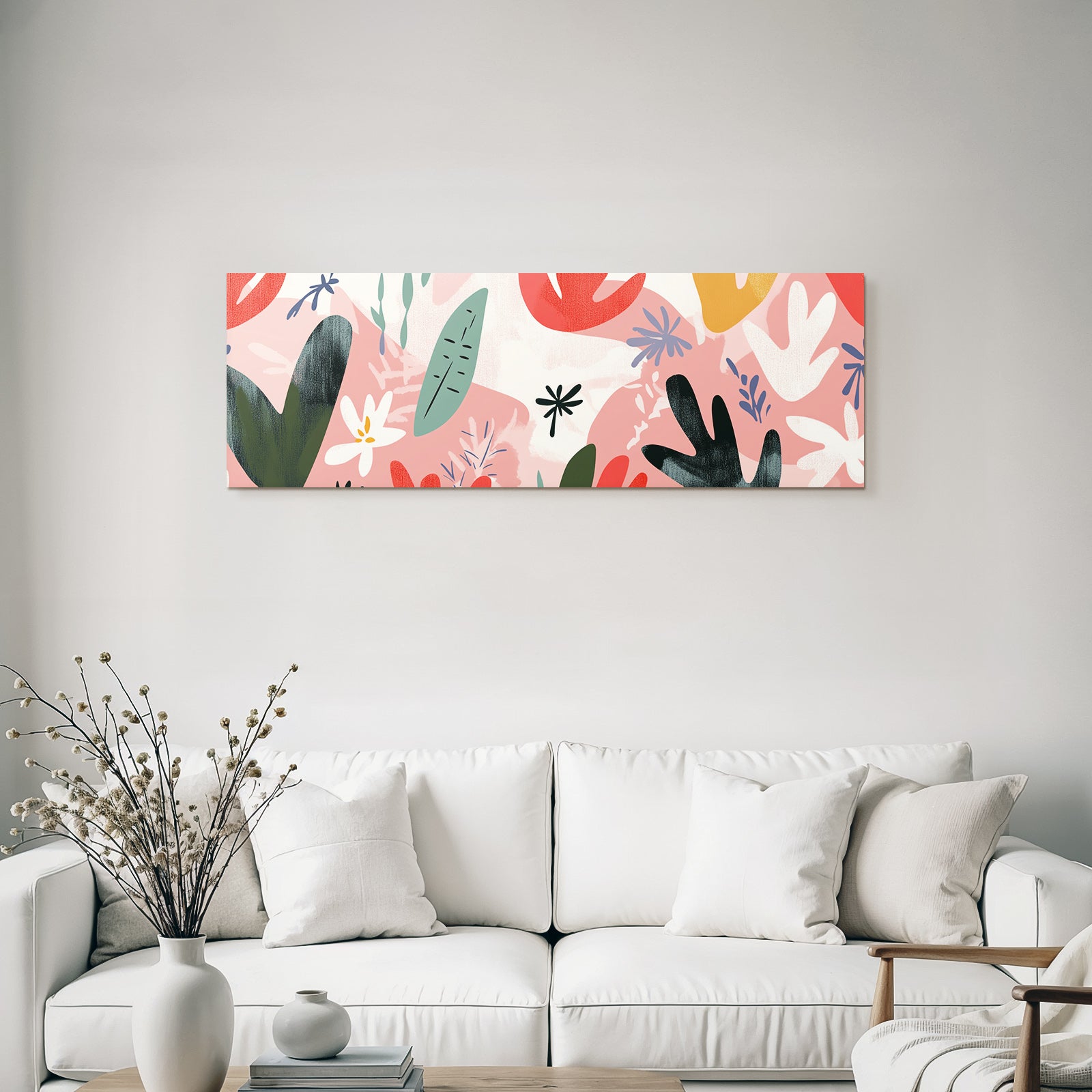 Bunte Laub Und Blumenmuster