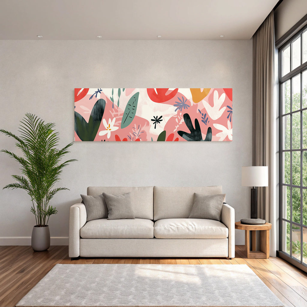 Bunte Laub Und Blumenmuster
