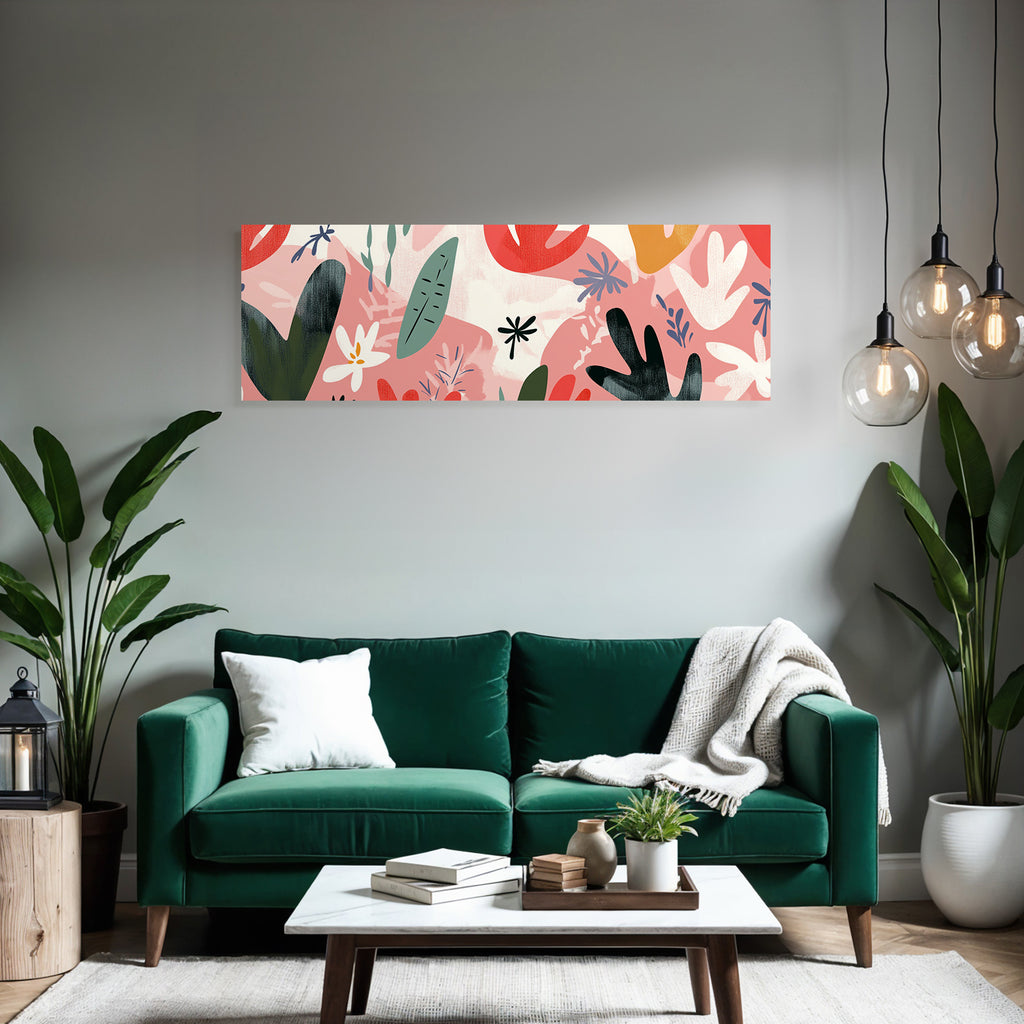 Bunte Laub Und Blumenmuster