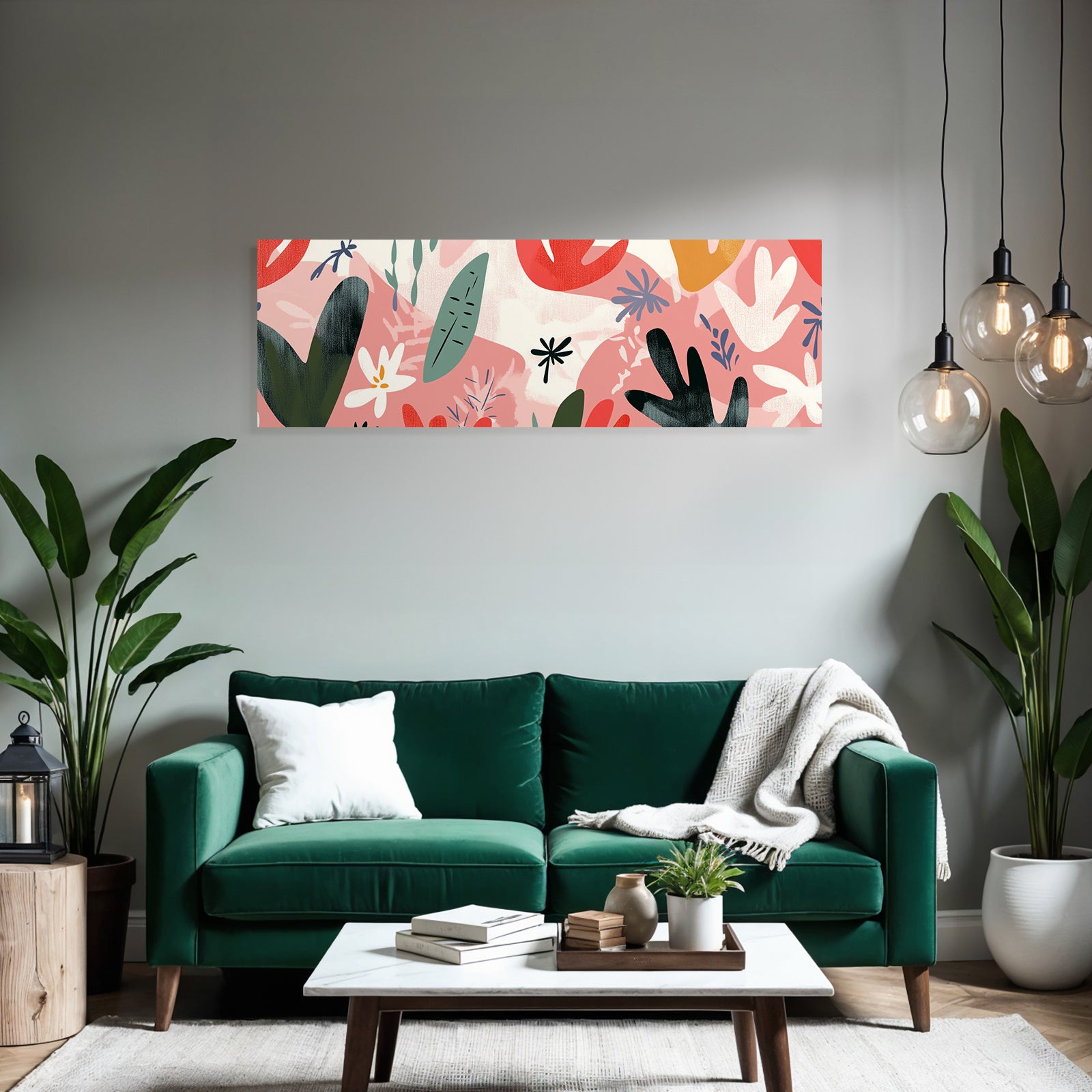 Bunte Laub Und Blumenmuster