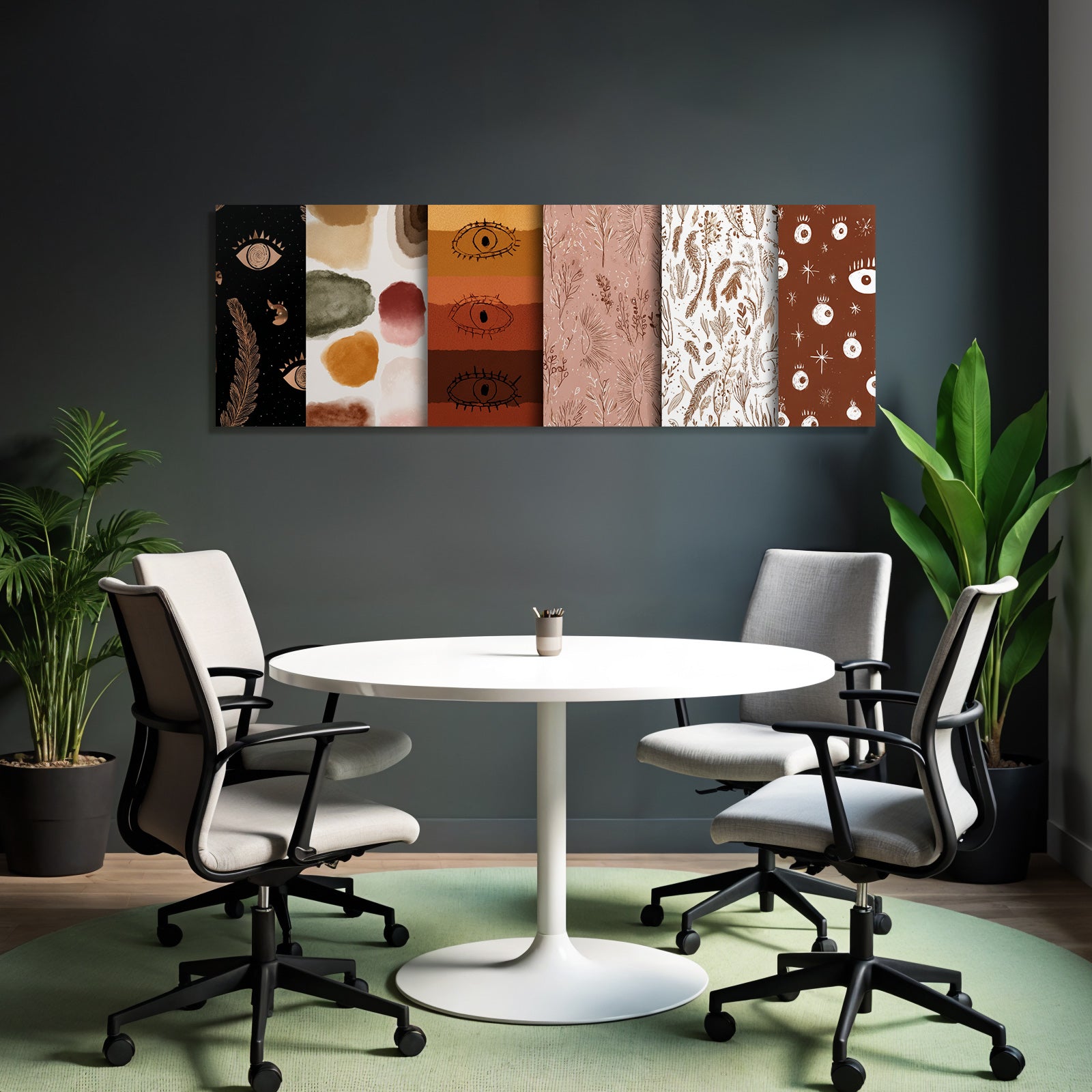 Geometrische Muster Designs Textil Tapete