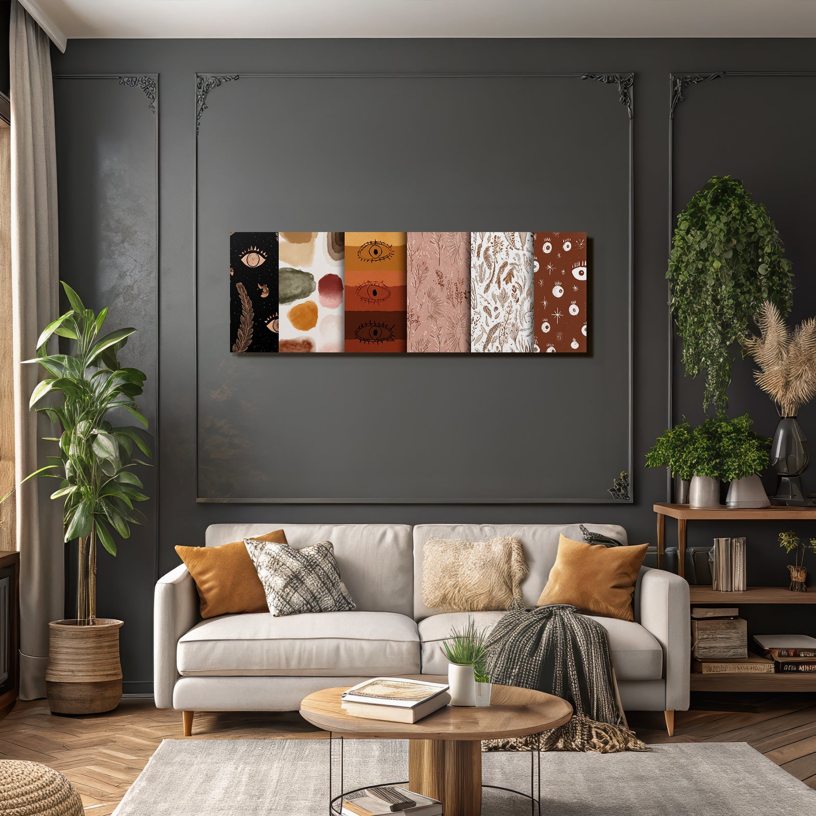 Geometrische Muster Designs Textil Tapete