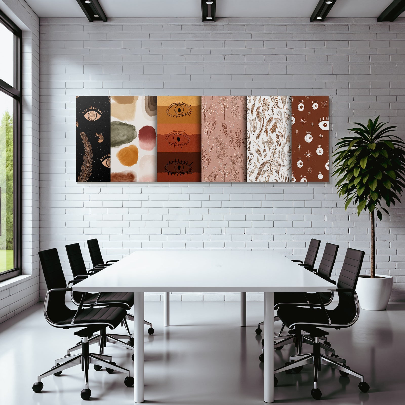Geometrische Muster Designs Textil Tapete