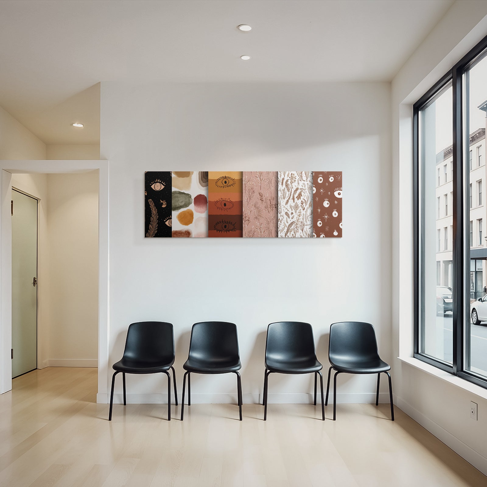 Geometrische Muster Designs Textil Tapete