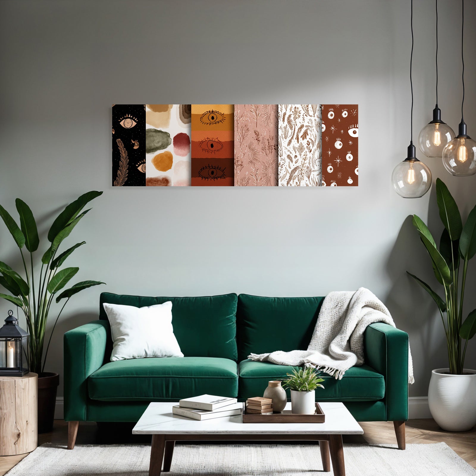 Geometrische Muster Designs Textil Tapete