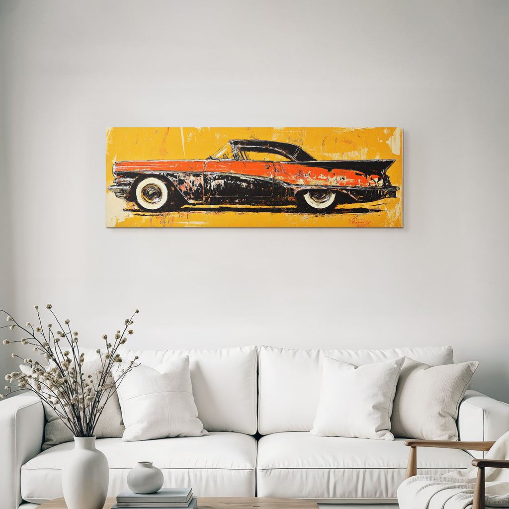 Kuenstlerische Darstellung Klassischerautos