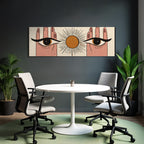 Zwei Augen Haende Sonne