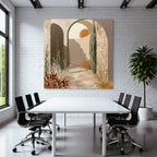 Architektur Bogen Mit Hintergrund Pflanzen Sonne