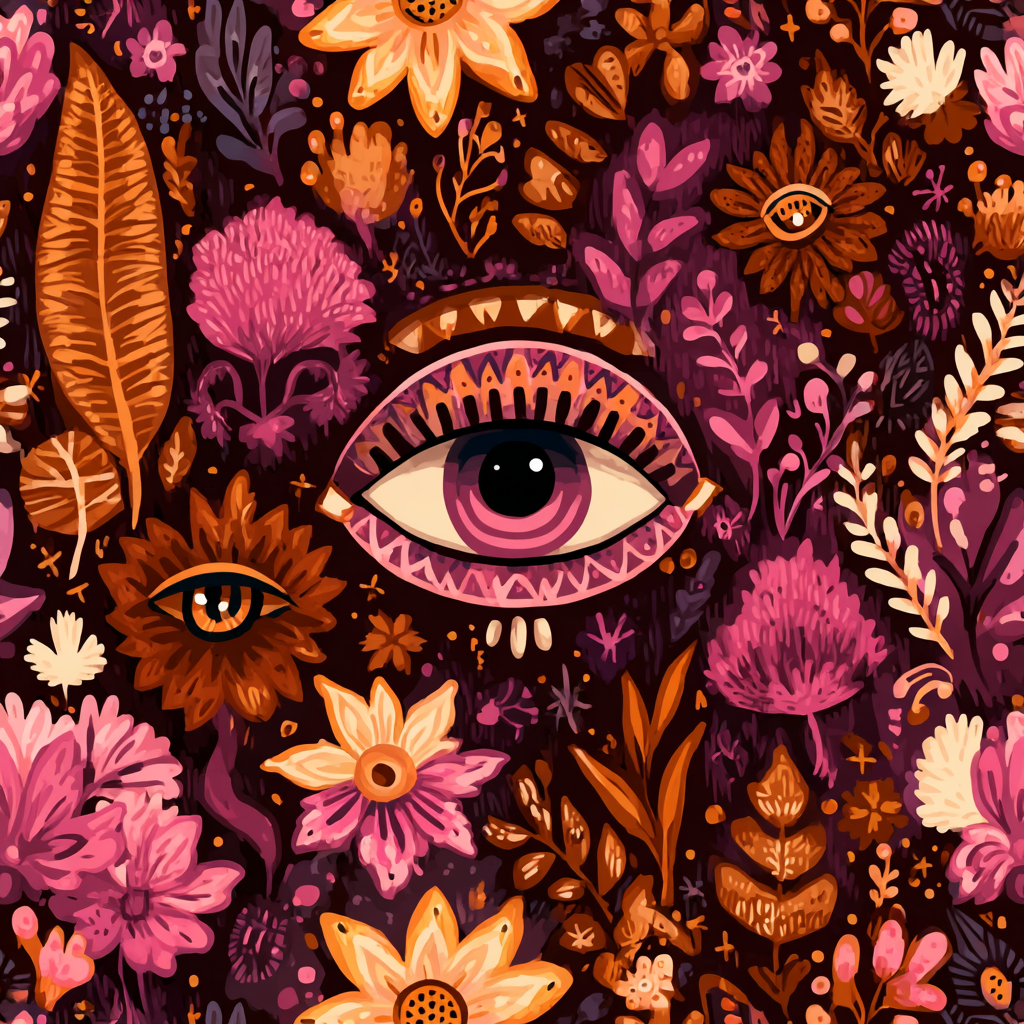 Farben Muster Mit Blumen Und Blaettern | Boho Eklektisch | Einrichtungsstile