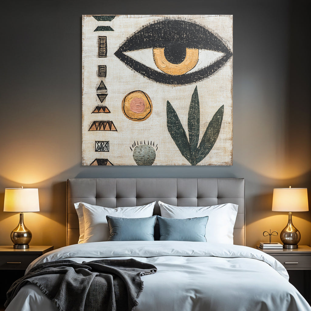 Kunst Geometrische Formen Auge Pflanzen Motive