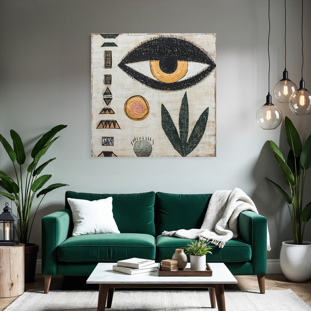 Kunst Geometrische Formen Auge Pflanzen Motive