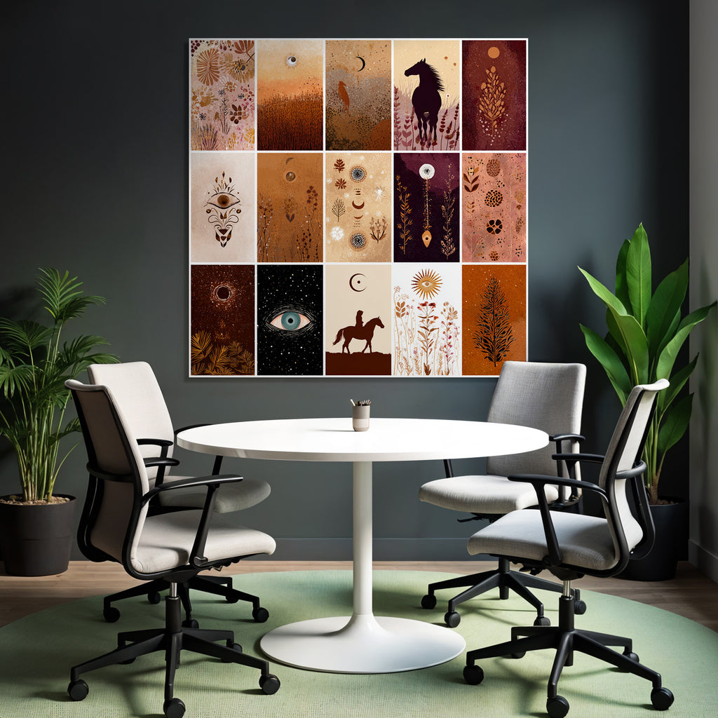 Natur Designs Blumen Monde Sterne Tiere Pferd