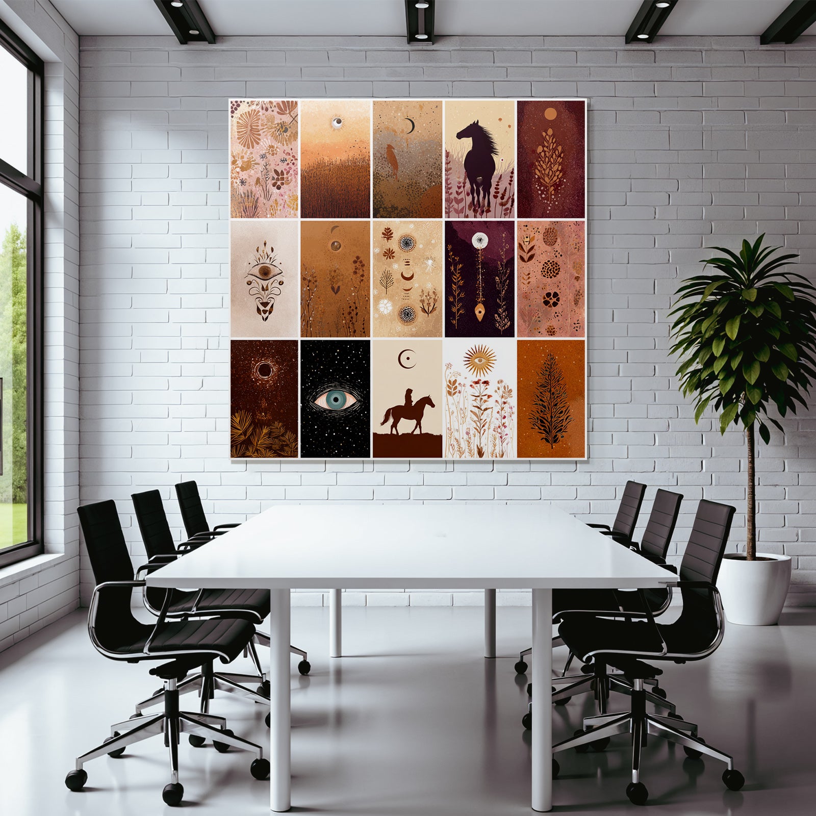 Natur Designs Blumen Monde Sterne Tiere Pferd