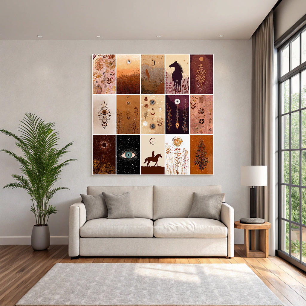 Natur Designs Blumen Monde Sterne Tiere Pferd