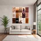 Natur Designs Blumen Monde Sterne Tiere Pferd