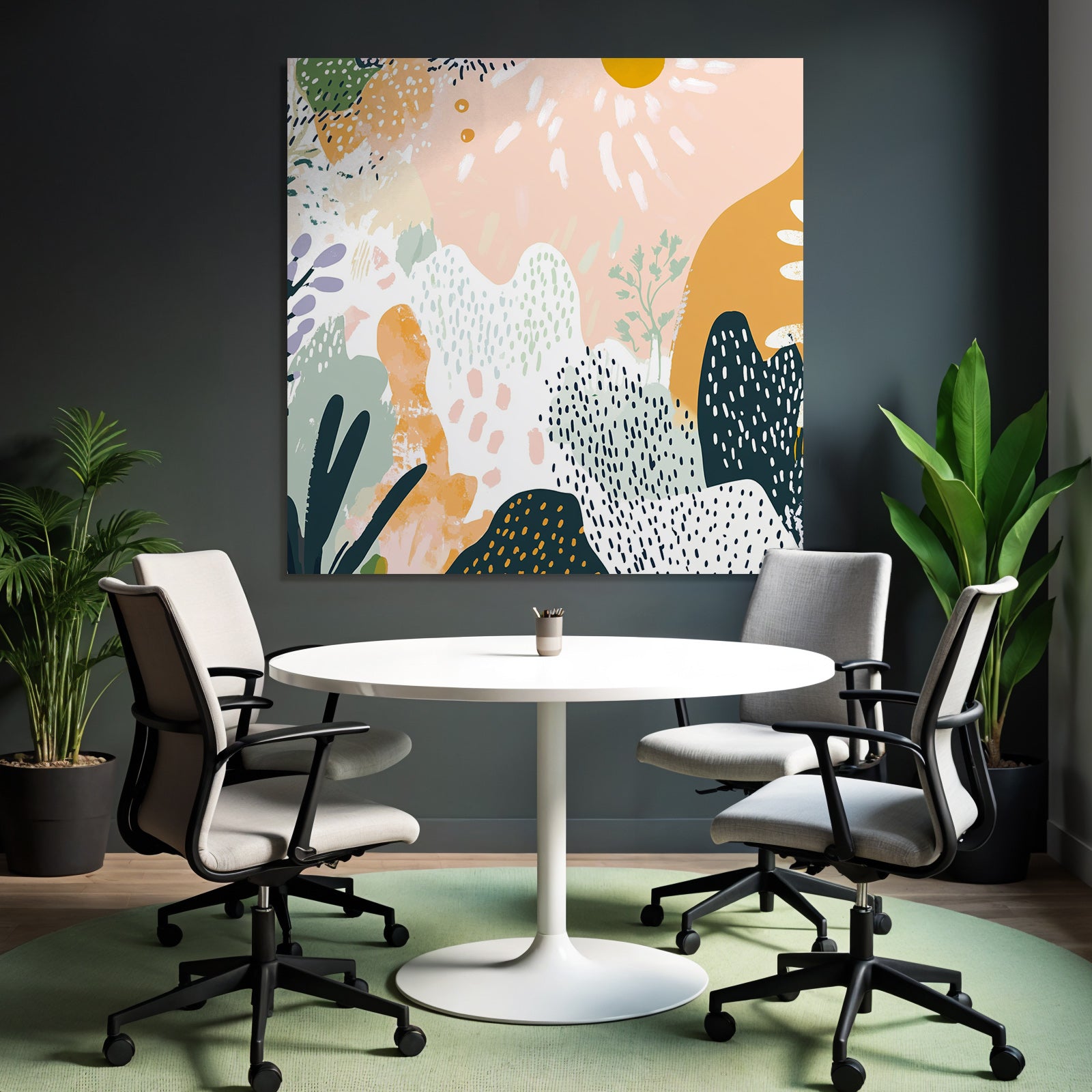 Organische Formen Farben Muster Illustrationen