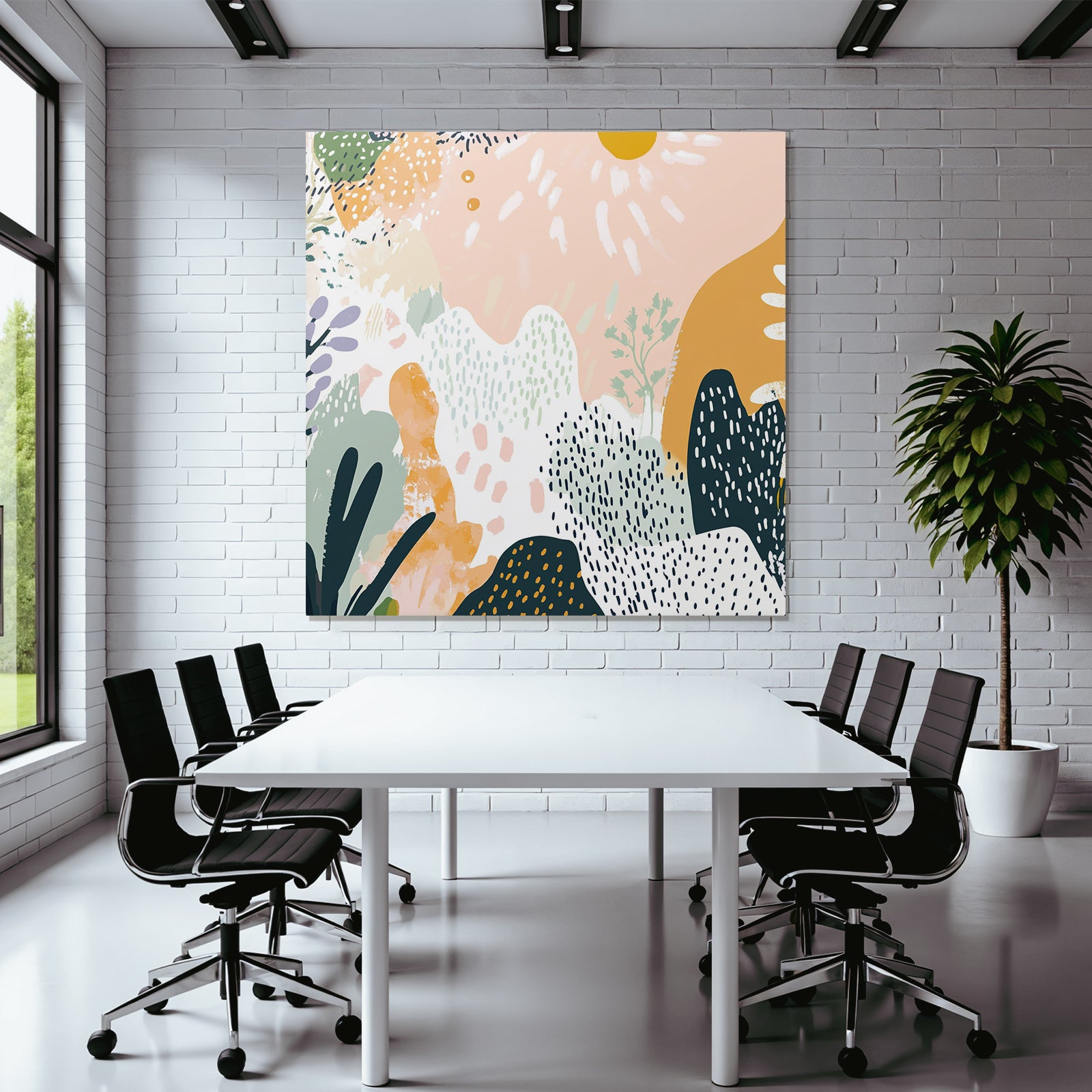 Organische Formen Farben Muster Illustrationen