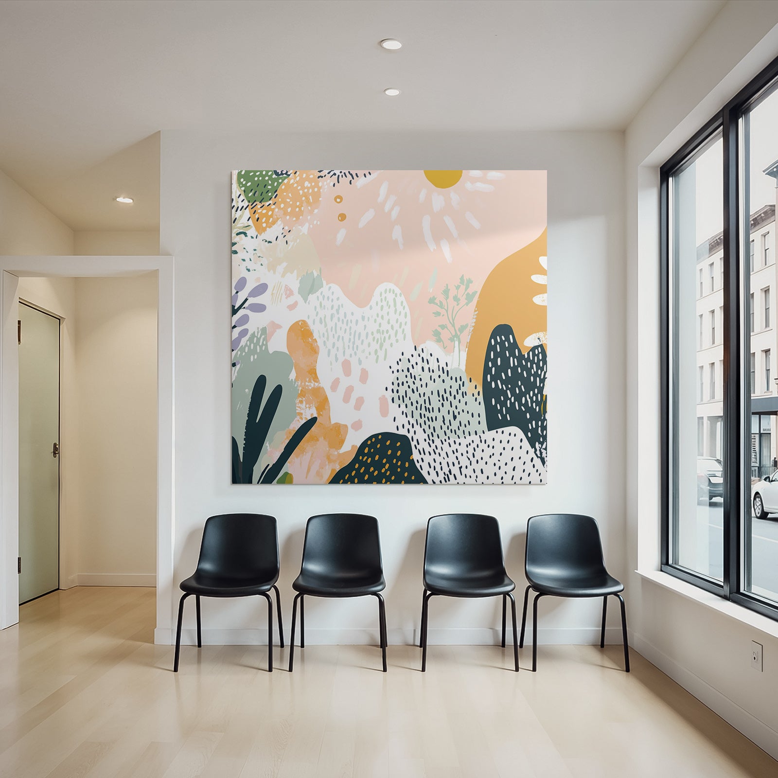 Organische Formen Farben Muster Illustrationen