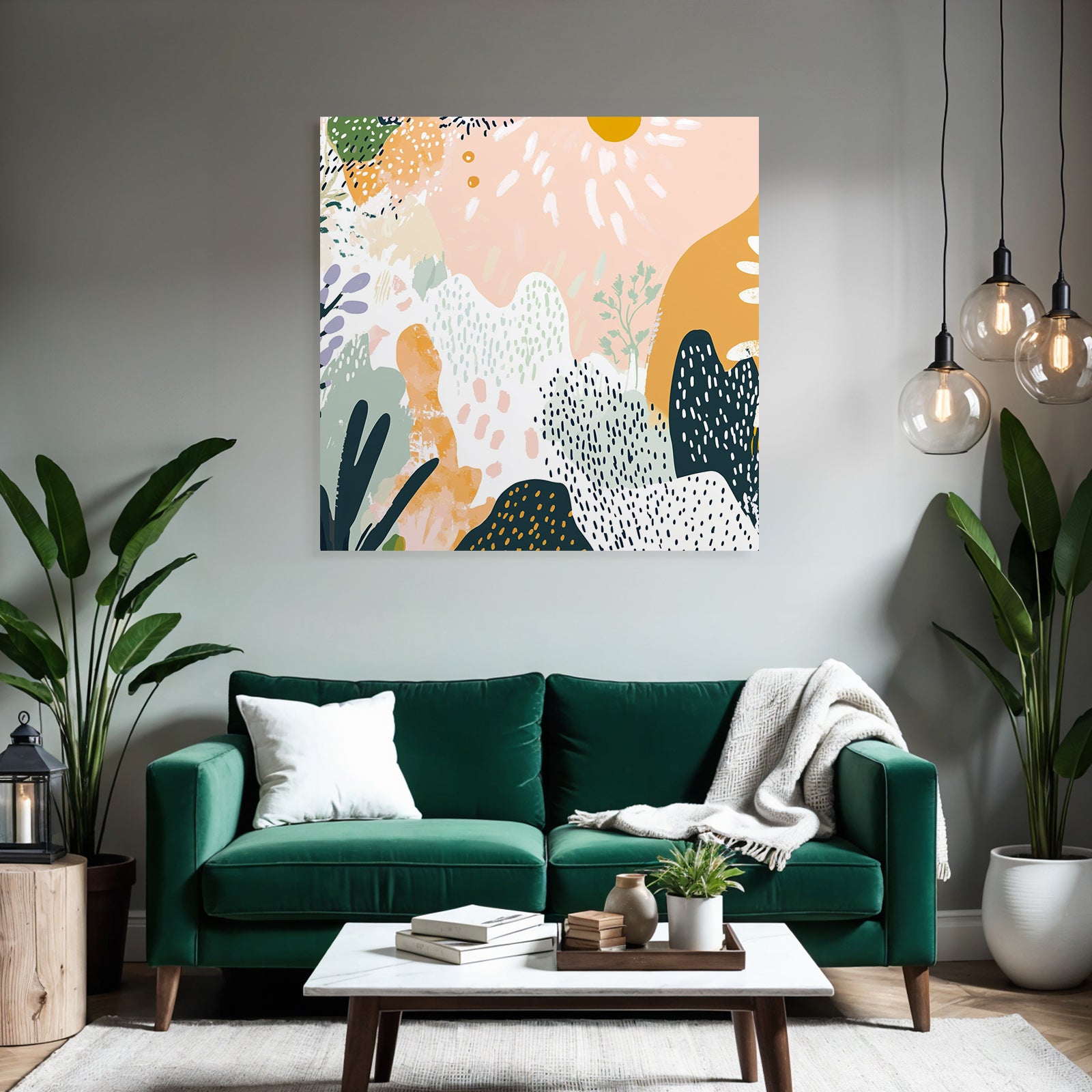 Organische Formen Farben Muster Illustrationen