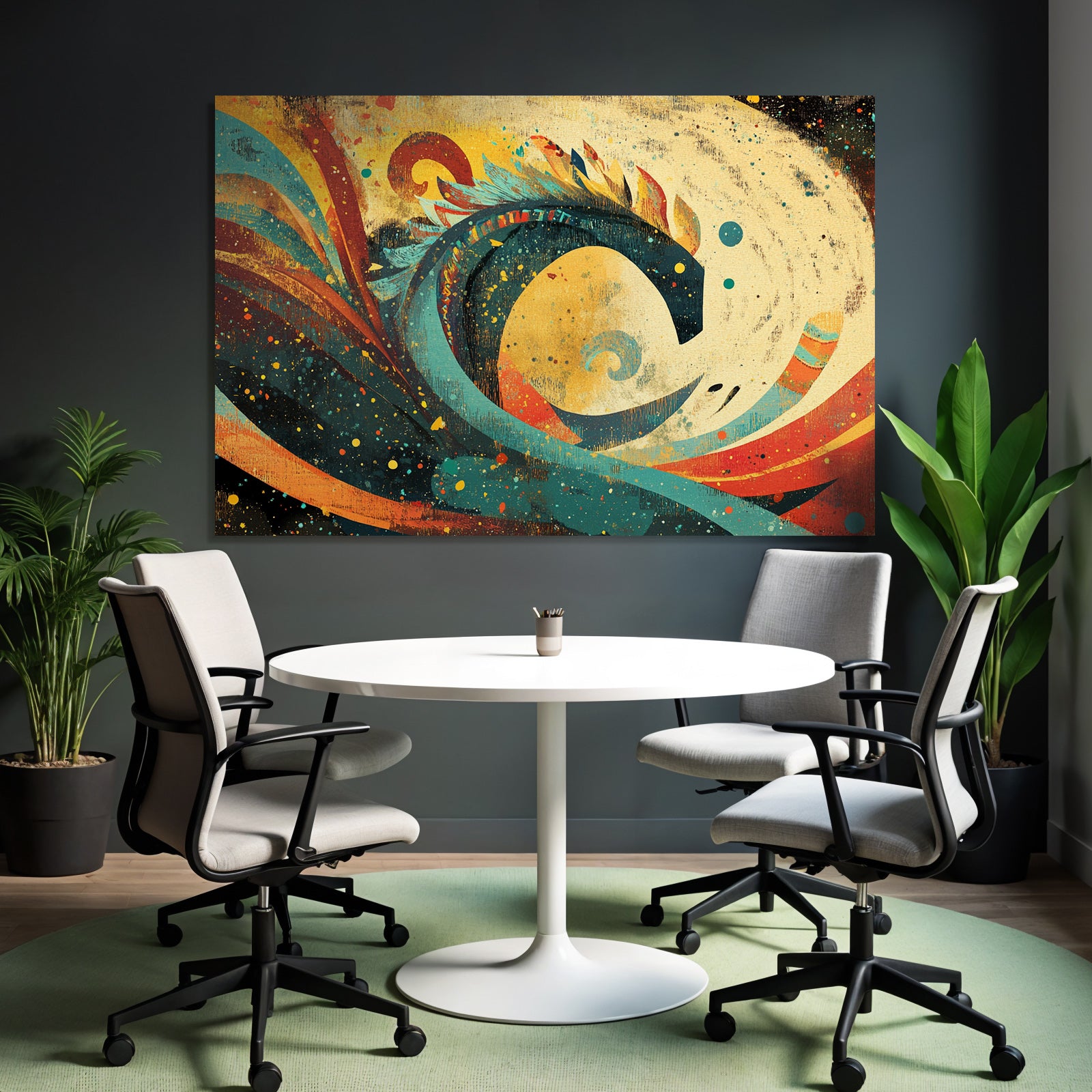 Abstrakte Kunst Farbige Formen