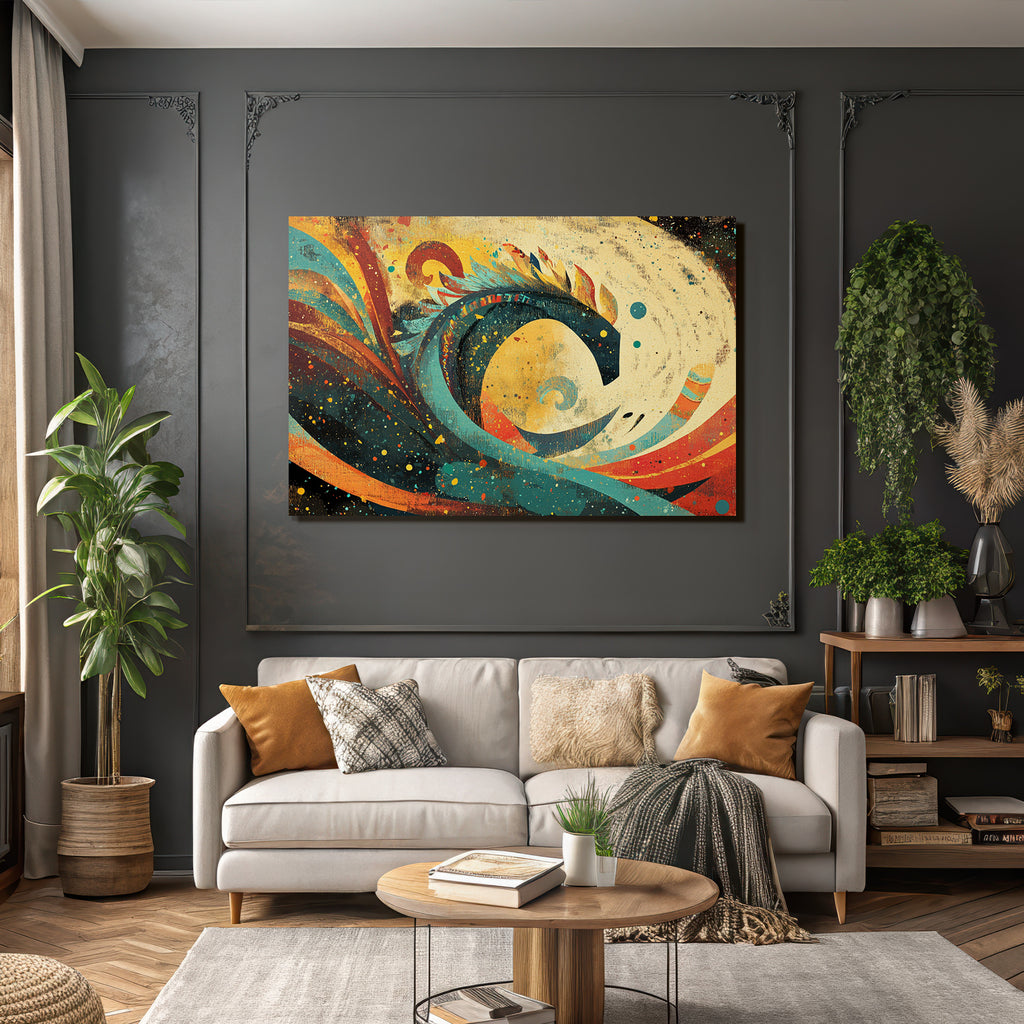 Abstrakte Kunst Farbige Formen