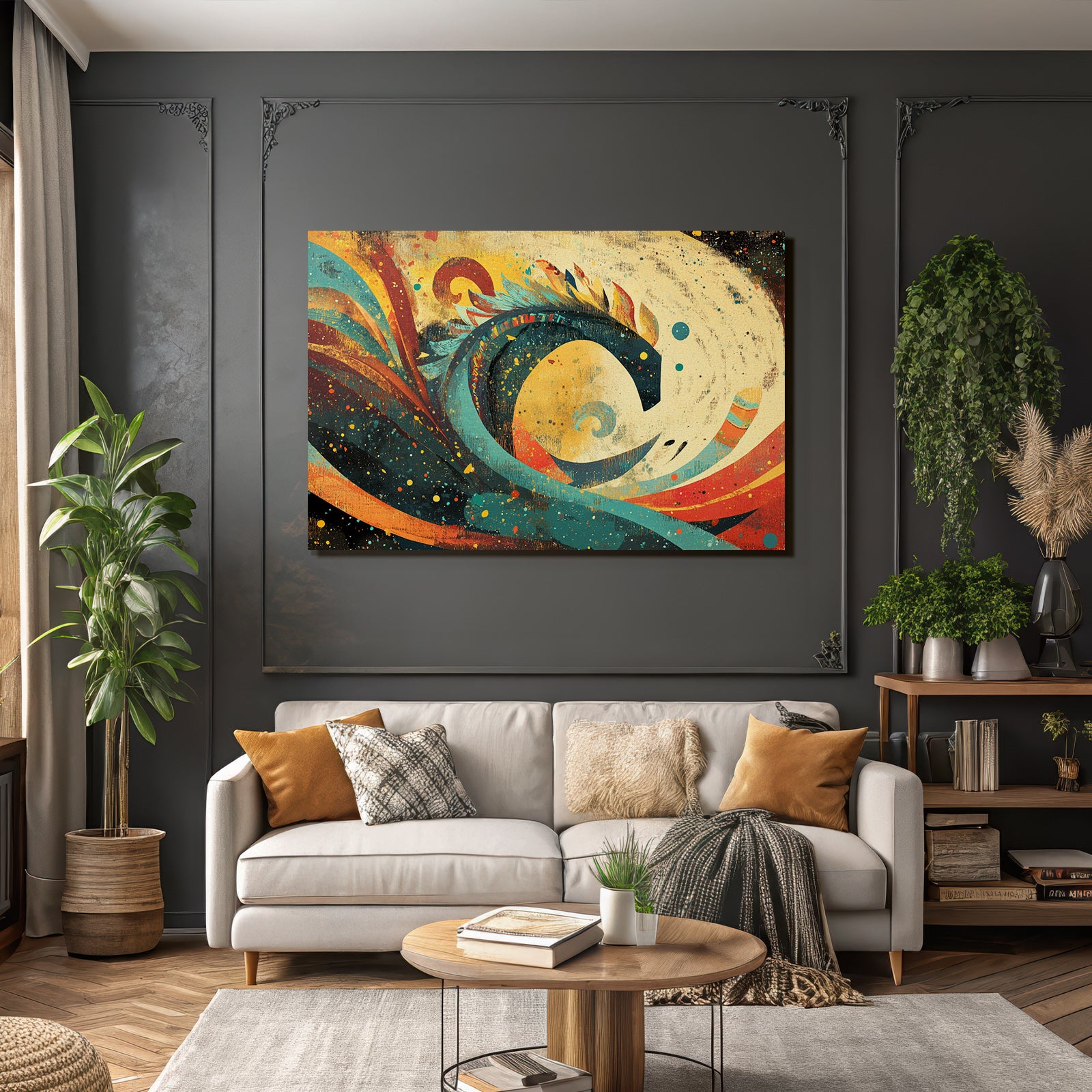 Abstrakte Kunst Farbige Formen