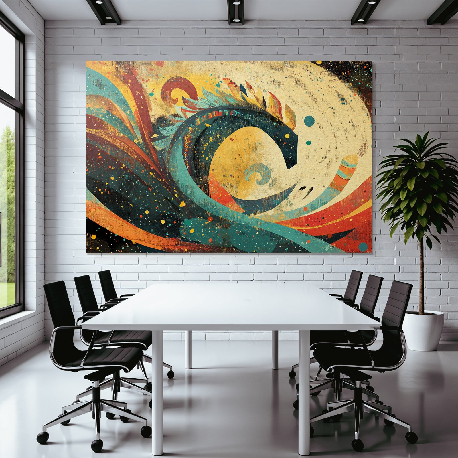 Abstrakte Kunst Farbige Formen