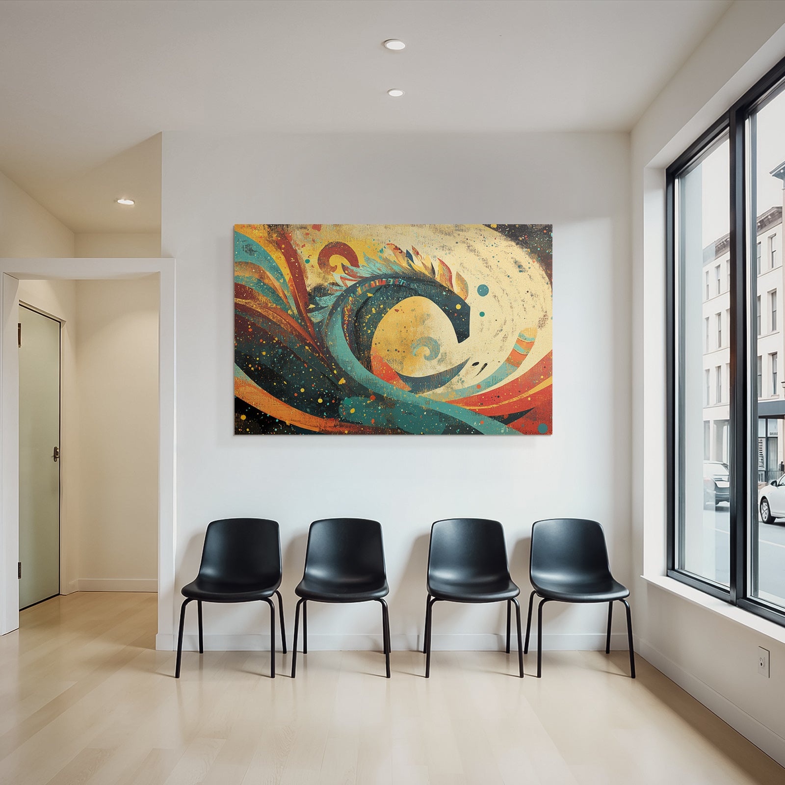 Abstrakte Kunst Farbige Formen
