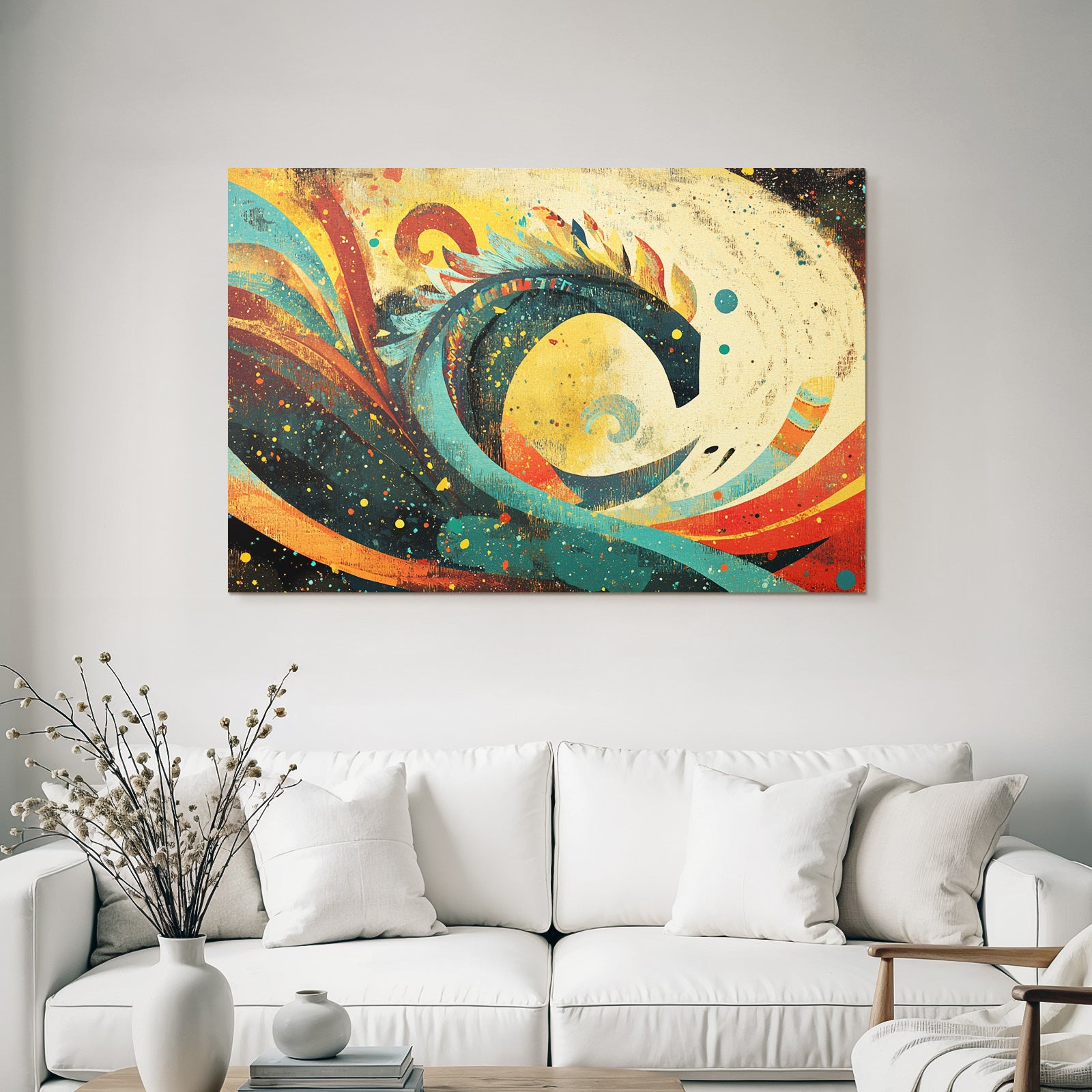 Abstrakte Kunst Farbige Formen