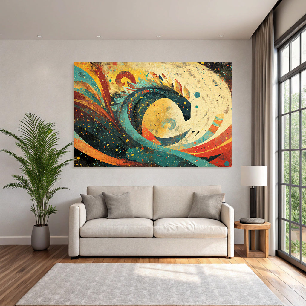 Abstrakte Kunst Farbige Formen