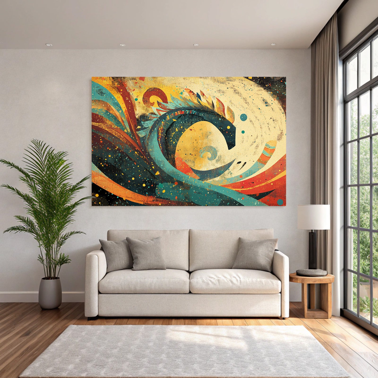 Abstrakte Kunst Farbige Formen
